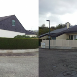 Clôture avant et après
